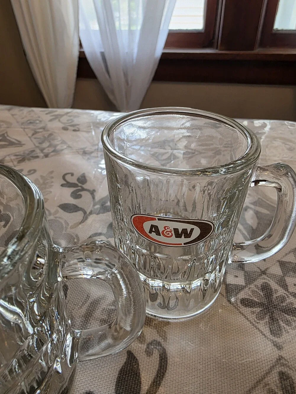 A&W Root Beer Vintage Mini Glass Mugs Set of 2.3/8 - 3.25